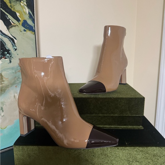 Sam Edelman Tan and Brown Ankle Boots / NIB - Picture 6 of 11